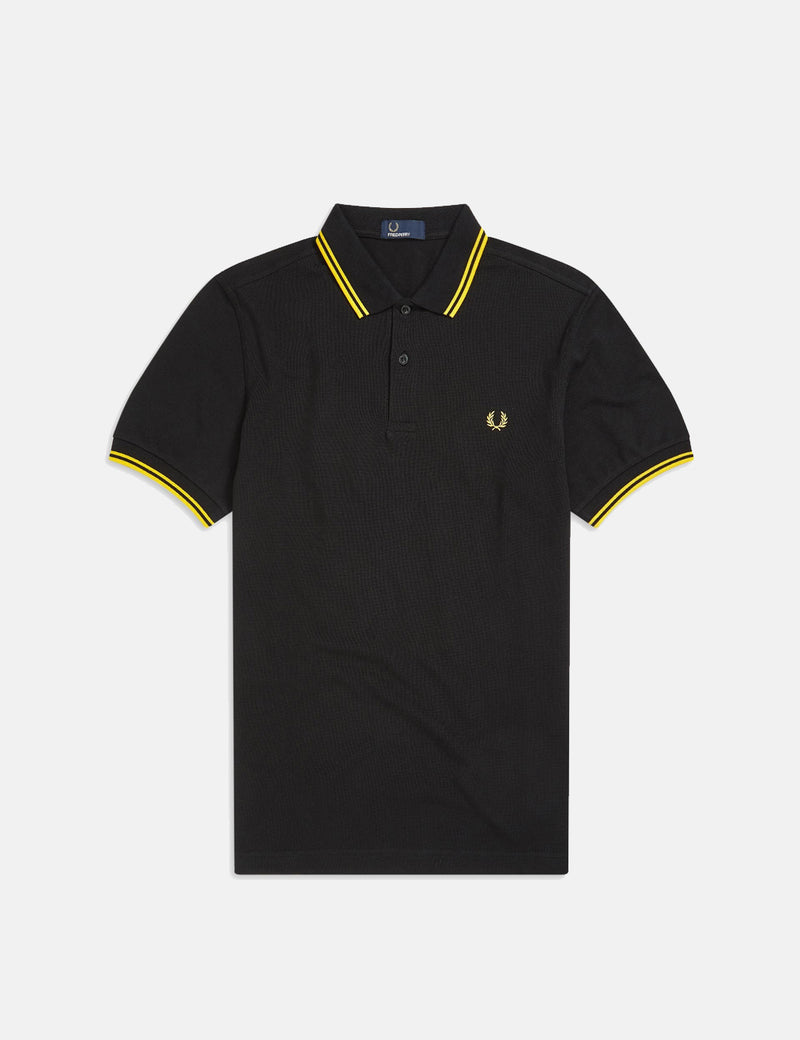 fred perry yellow and black