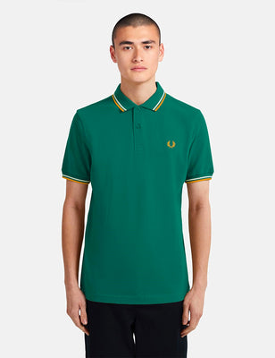 fred perry twin tipped polo green