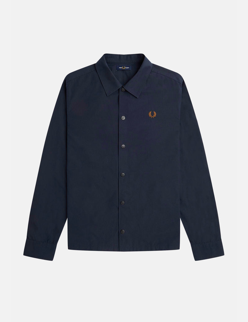 Fred Perry Lightweight Overshirt - Navy Blue I Urban Excess. – URBAN EXCESS