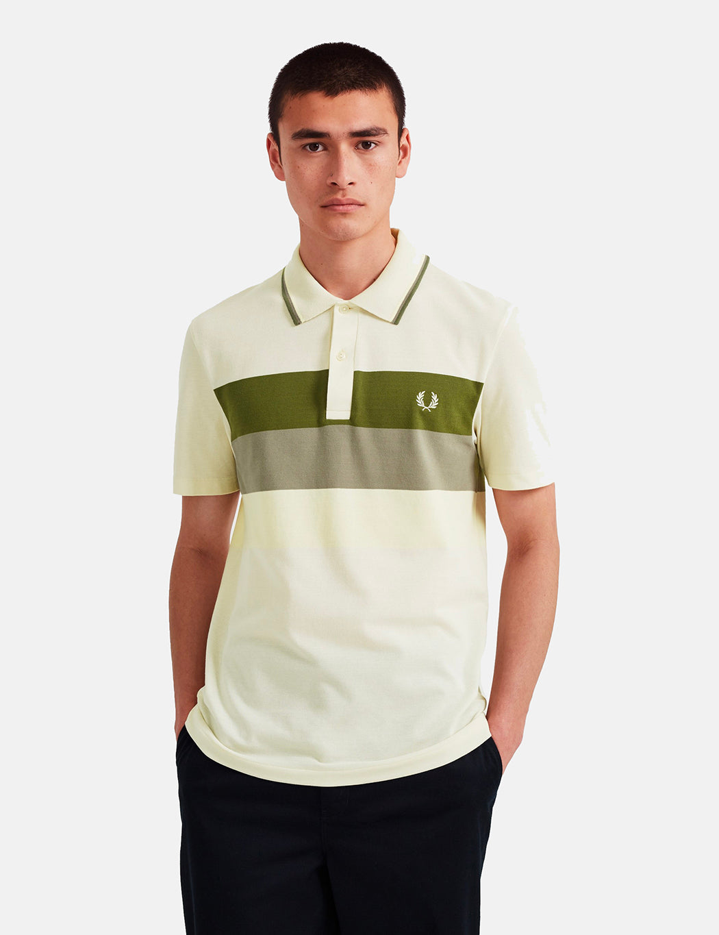 Fred Perry Reissues Mesh Panel Tennis Polo Shirt - Ecru | URBAN EXCESS.