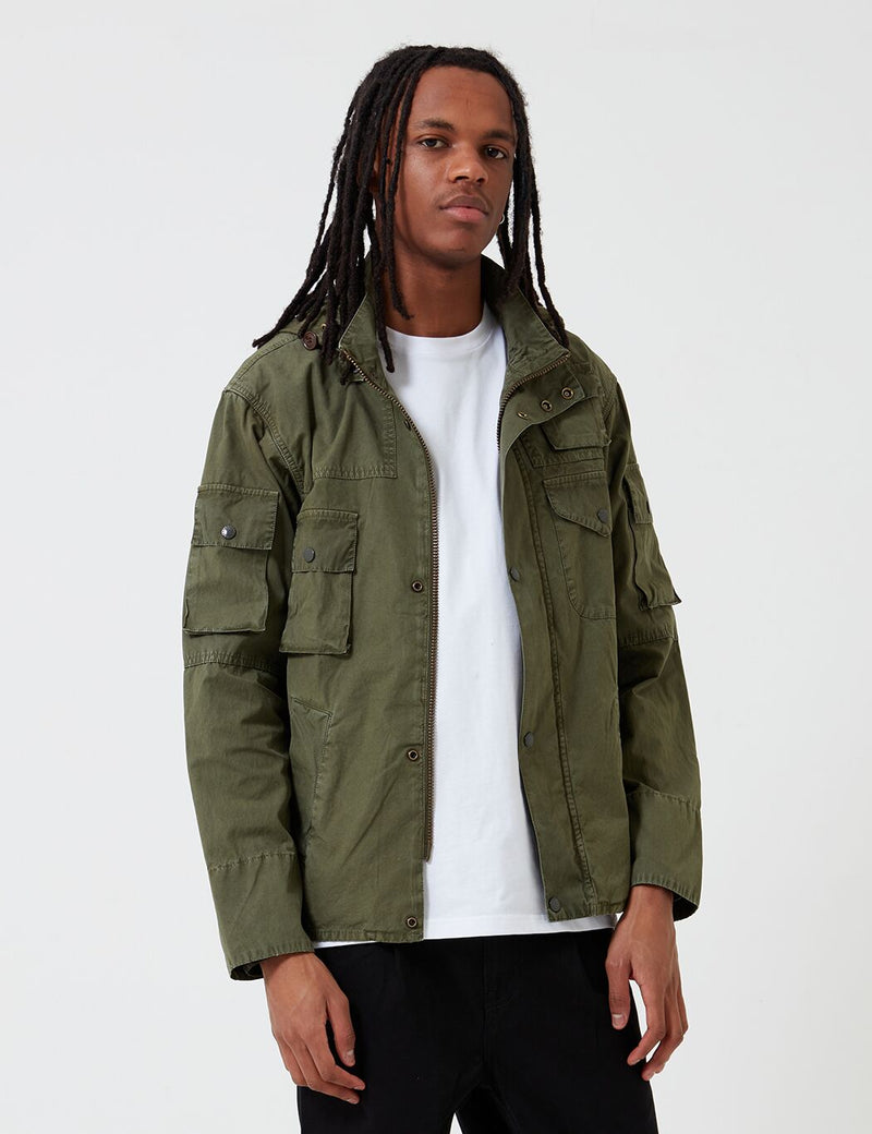 barbour x engineered garments washed cowen casual jacket