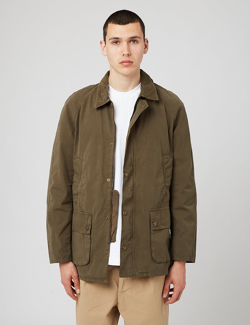 Barbour Ashby Casual Jacket - Olive Green I URBAN EXCESS.