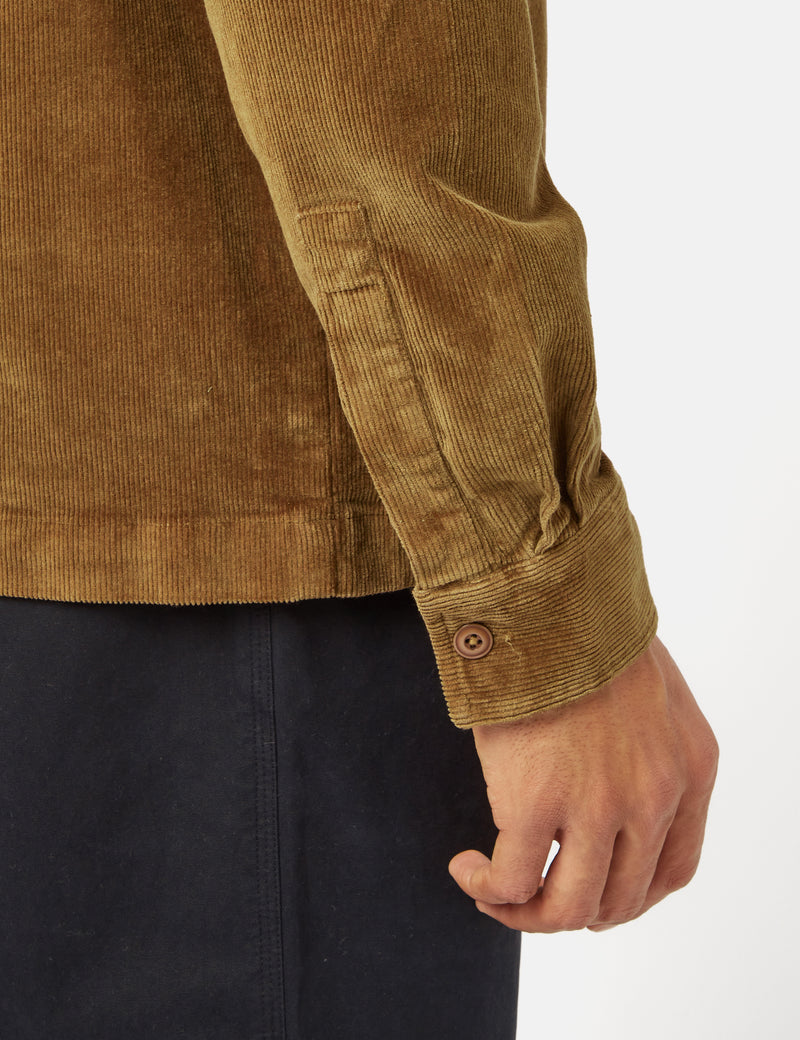 Barbour Corduroy Overshirt - French Sandstone Brown