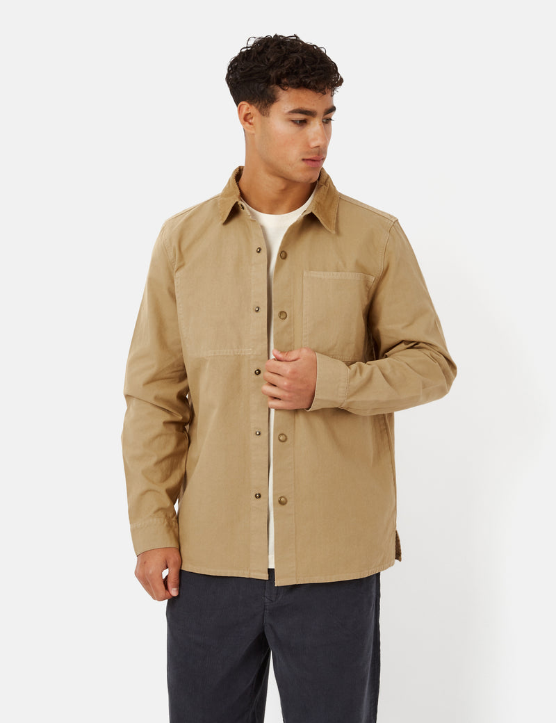 Barbour Lorenzo Overshirt - Trench Brown I Urban Excess. – URBAN EXCESS