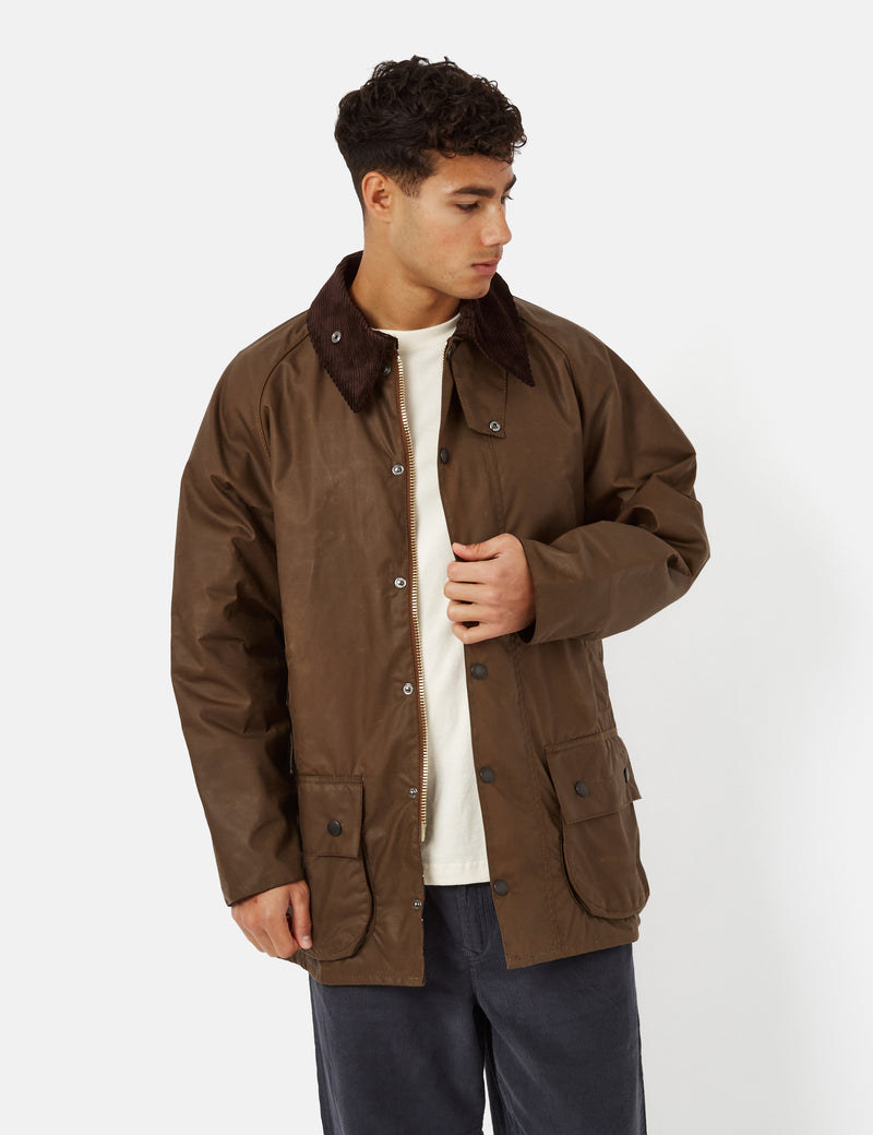 Barbour Beaufort Wax Jacket - Bark Brown I Urban Excess. – URBAN EXCESS