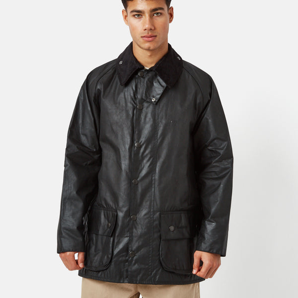 Barbour Beaufort Wax Jacket - Black I Urban Excess. – URBAN EXCESS