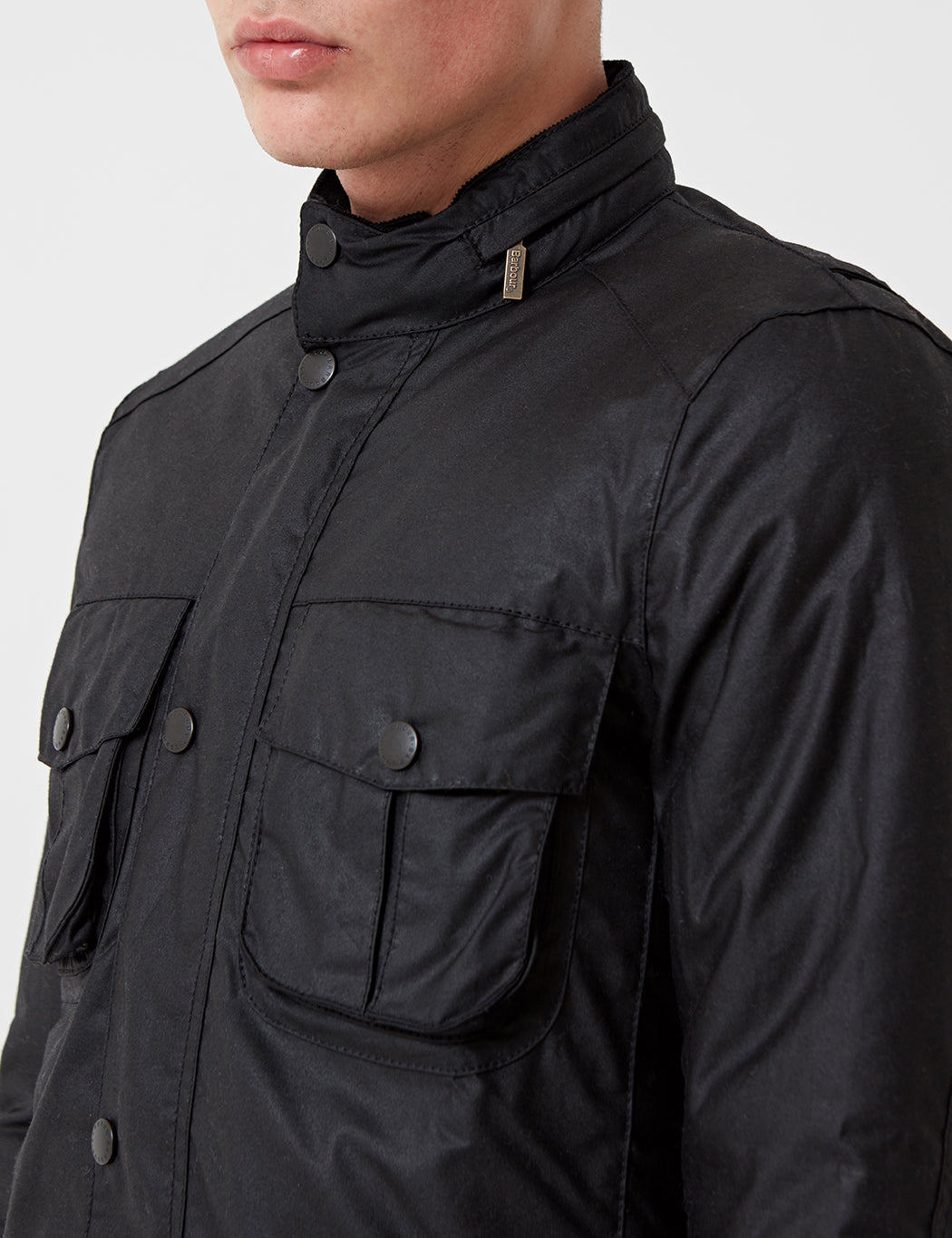 Barbour Corbridge Wax Jacket - Black | URBAN EXCESS.