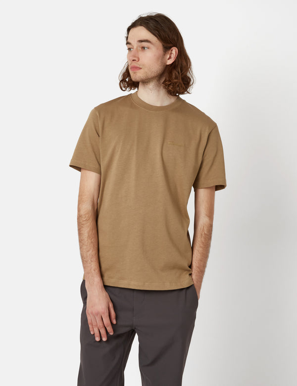 コロンビア Columbia Rapid Ridge back graphic t-shirt in brown