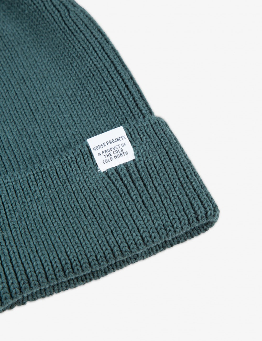 Norse Projects Cotton Watch Beanie Hat - Green | URBAN EXCESS.