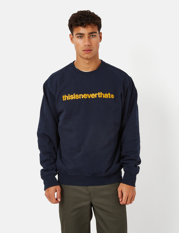 Thisisneverthat T-Logo Crewneck Sweatshirt - Black I Urban Excess