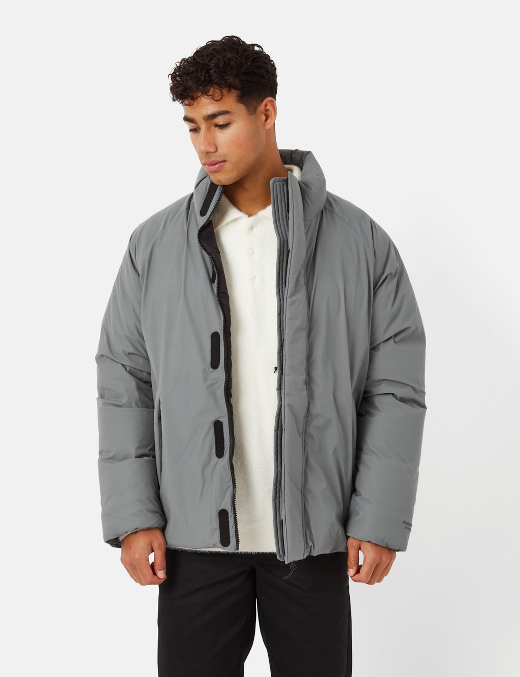 Thisisneverthat Down Blouson Jacket - Charcoal Grey I Urban Excess ...