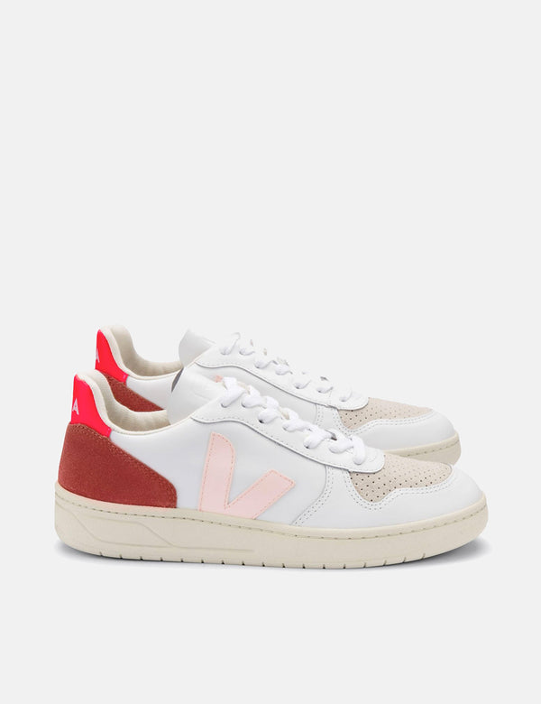 Shop Veja V-10 White Trainers | Esplar 