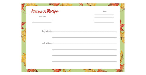 Craftgawker-Autumn Recipe Cards by Observations Paper