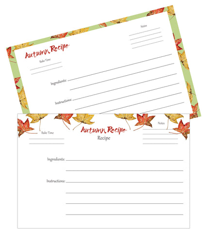 Craftgawker- Free Autumn Recipe Cards-by Observations Paper