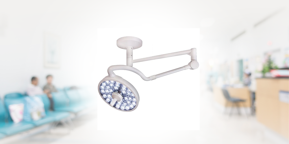 Bovie MI-1000 LED Surgery Light - Single Ceiling Mount - MFI Medical