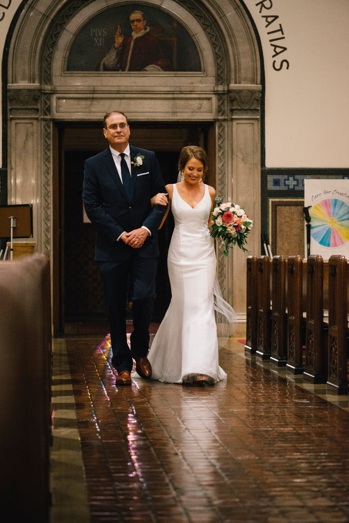 bride and dad