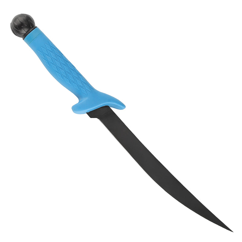 Mustad Fillet Knife 8 - Blue w/ Sheath 