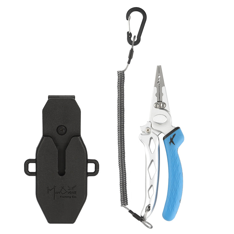 Just Say No to a Sheath Blue Handle (Left Side Clip) - ManOwar Fishing Co.
