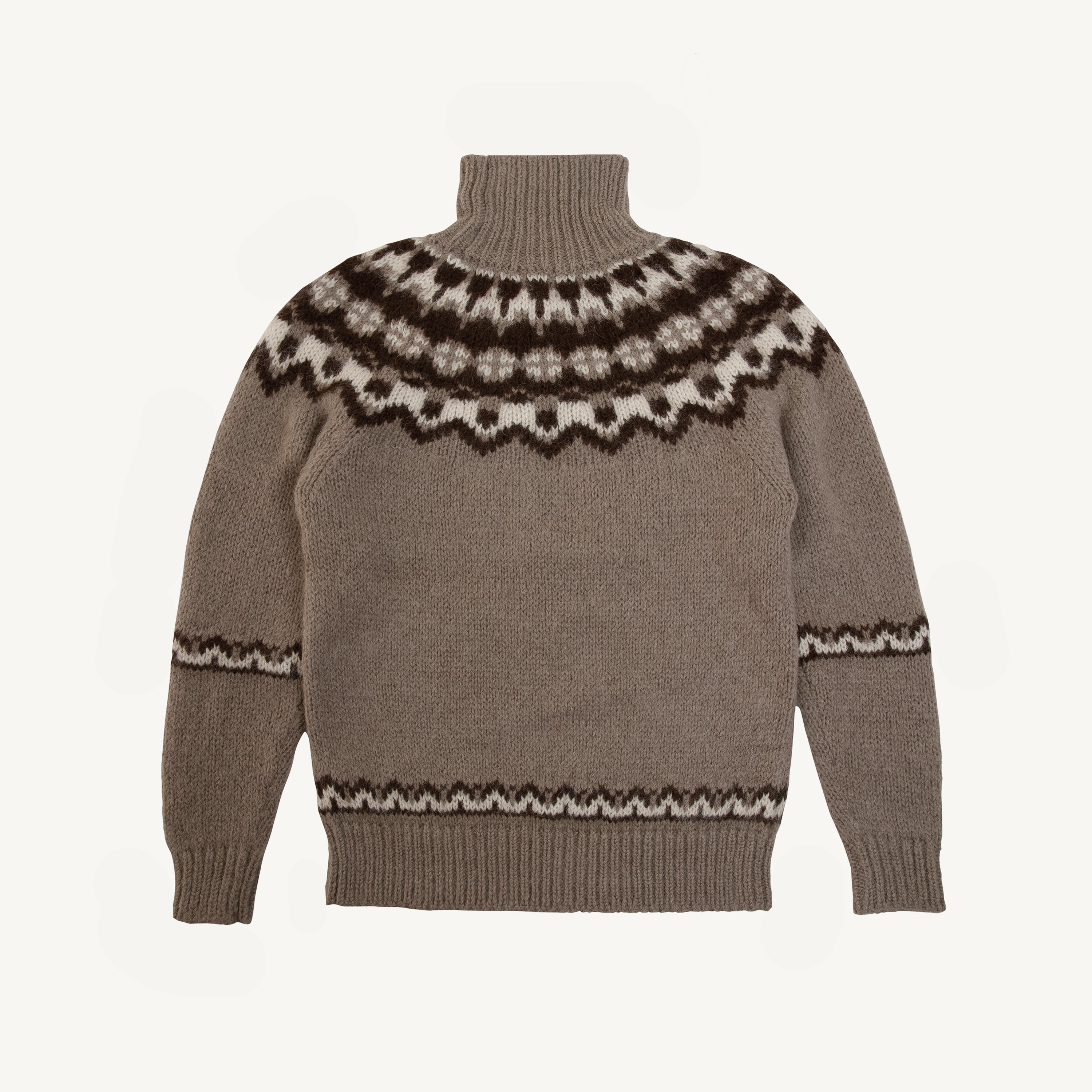 BATONER NORDIC TURTLENECK SWEATER