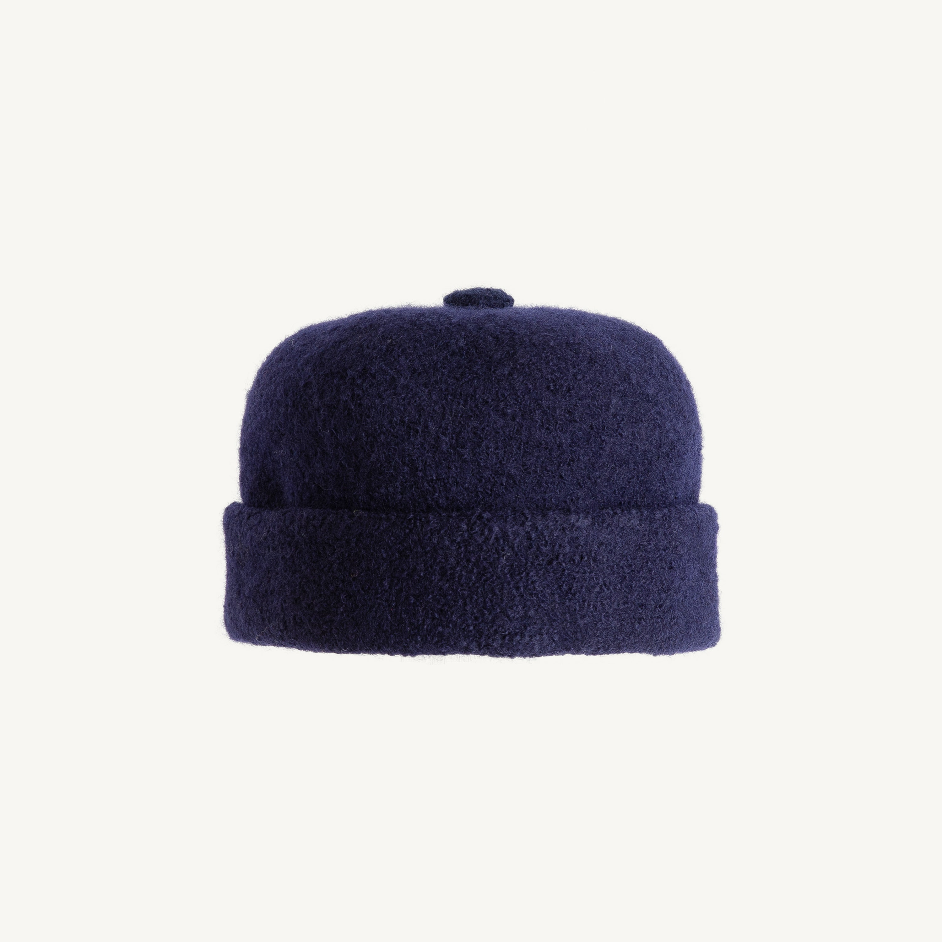 CABLEAMI BOILED WOOL CAP
