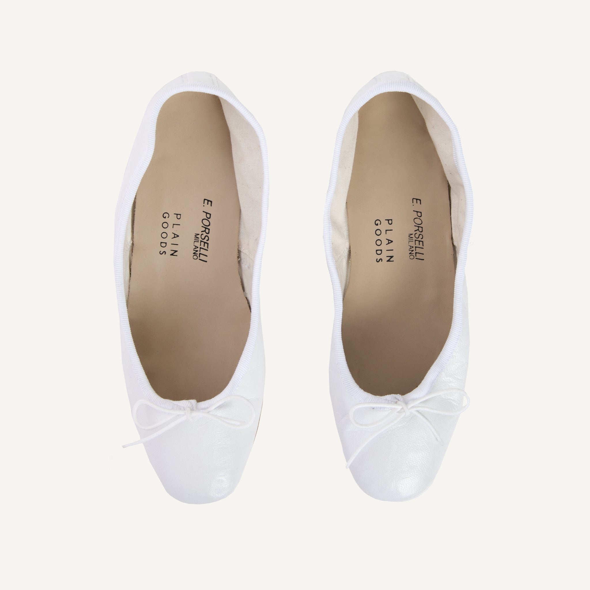 plain white flats