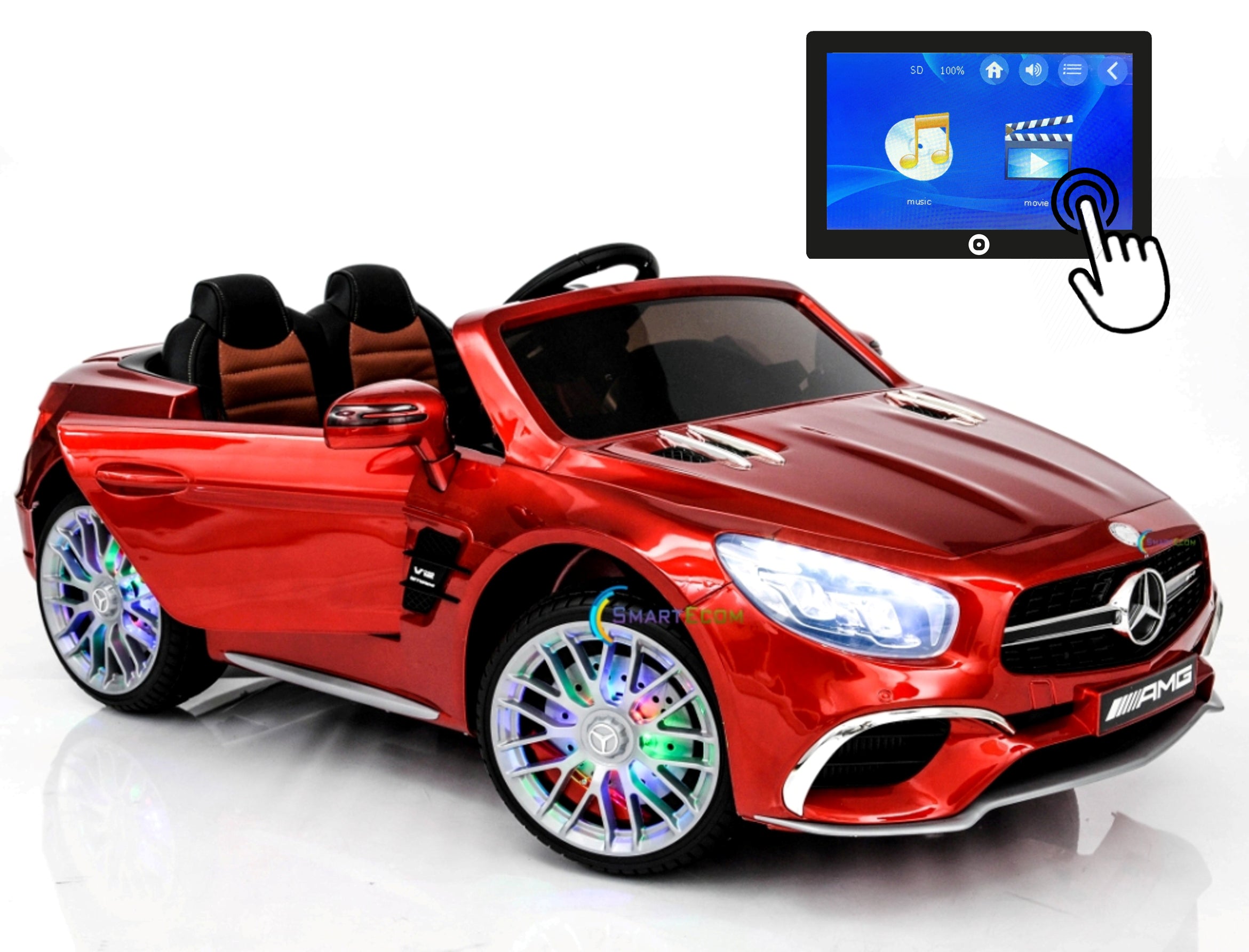 red mercedes benz toy car