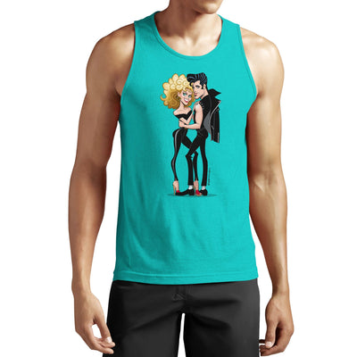 Cotonie Palm Tree Tanks Tops for Mens Sunset Printed Graphic Sleeveless  Beach Tank Top Muscle Shirt for Workout Gym Jogging Vacation 