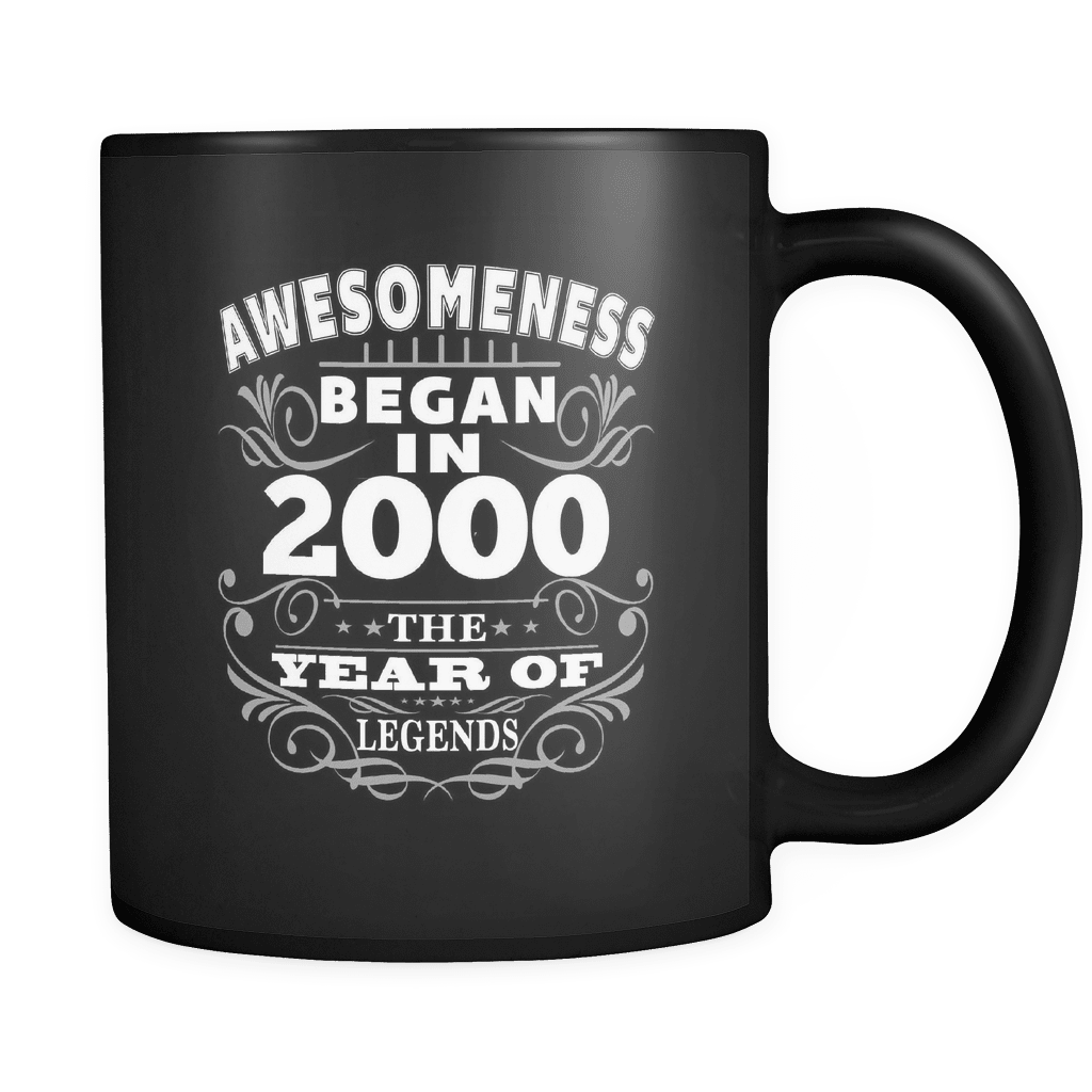Birthday Mug - Born 2000 Awesomeness | snazzyshirtz.com