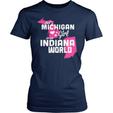 Michigan T-Shirt Design - Michigan Girl Indiana World