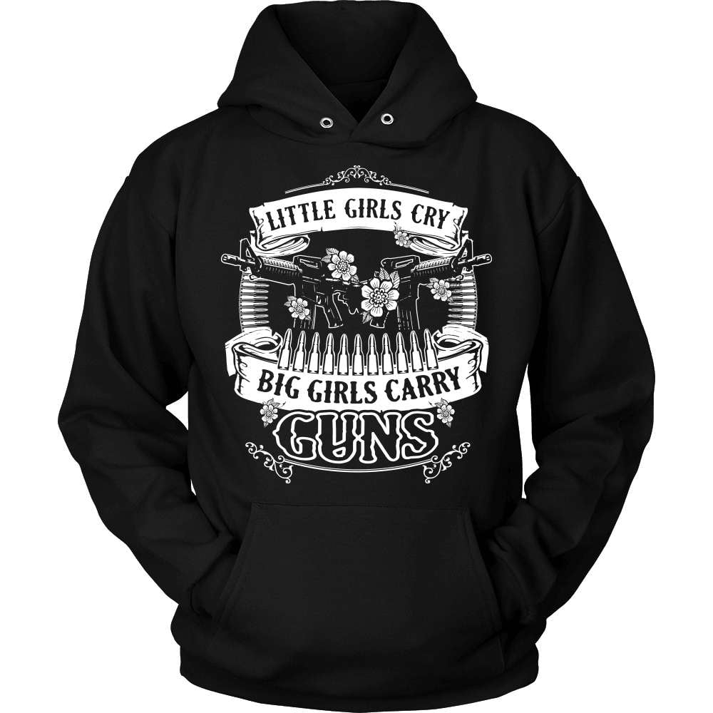 Gun T-Shirt Design - Big Girls Carry Guns!