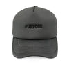 Running Trucker Cap Snapback Laser-Cut Grey - Purpose Performance Wear