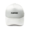 Running Trucker Cap Snapback Laser-Cut White - Purpose Performance Wear