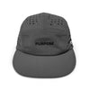 5-Panel Camper Cycling and Running Cap Grey