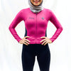 Women Full Length Long Sleeve Tri Suit (Amaranth Red) - Purpose Performance Wear