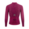 PRO v3 Women's Cycling Jersey Long Sleeve (Amaranth Red) - Purpose Performance Wear