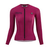 PRO v3 Women's Cycling Jersey Long Sleeve (Amaranth Red) - Purpose Performance Wear