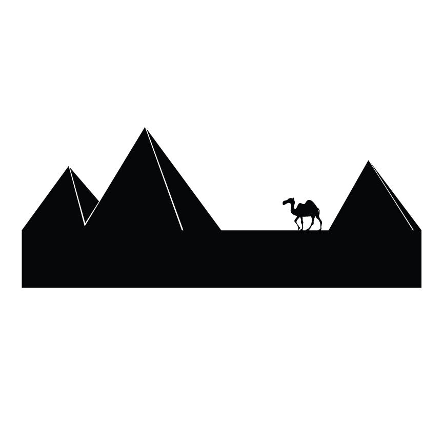 Pyramids and Camel - Vinyl Wall Art Decal for Homes, Kids Rooms ...