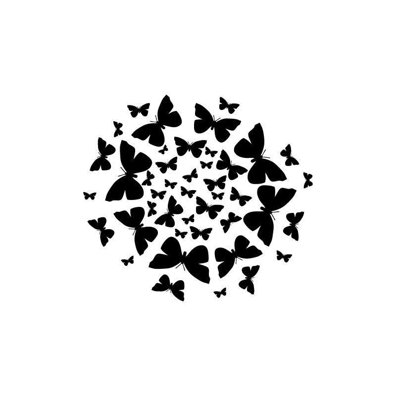 Butterfly Circle Cluster – Dana Decals