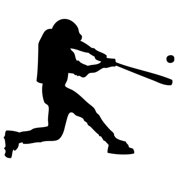 Swinging Home-run Baseball Player - Vinyl Wall Art Decal for Homes ...