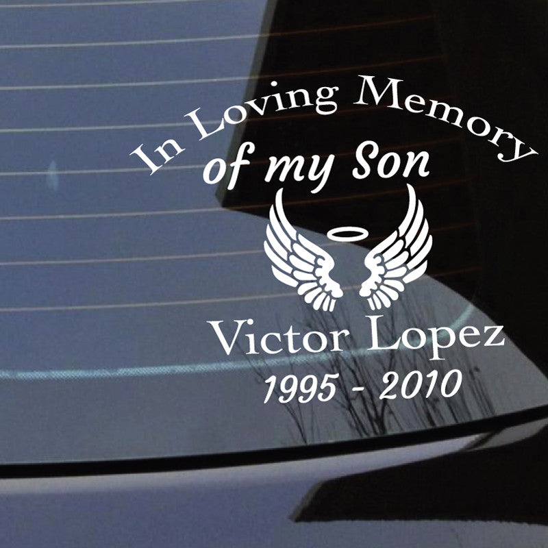 in loving memory picture vehicle stickers