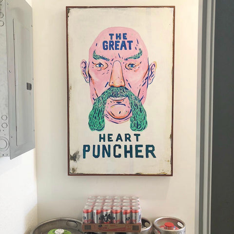 Coffee Beer Harrison Freeman The Great Heart Puncher Painting