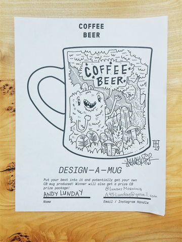 Coffee Beer Coloring Book Sample Page