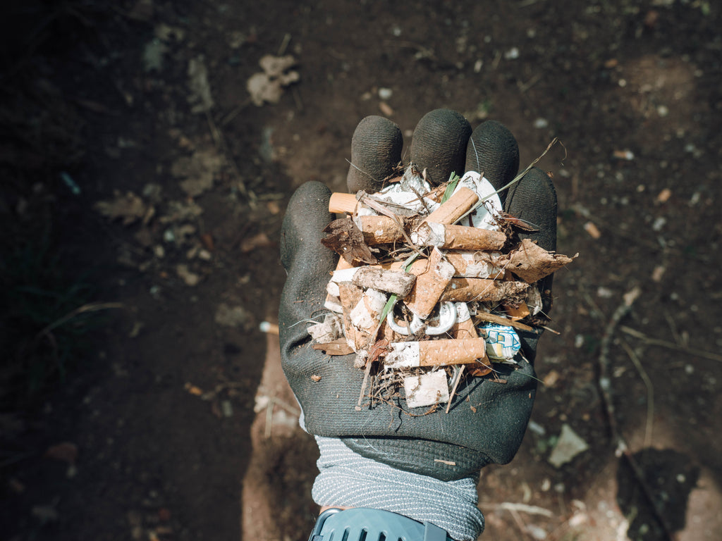 Népra goes plogging-cigarette filters-dare to trash walk? #nepragoesplogging