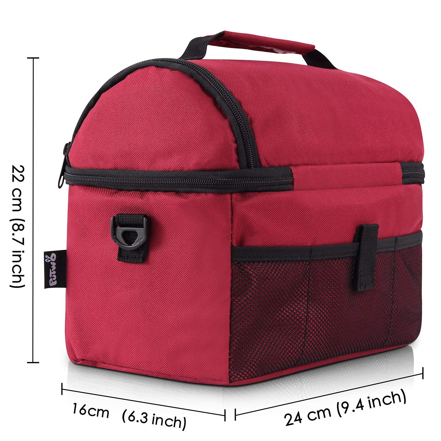 putwo insulated lunch bag