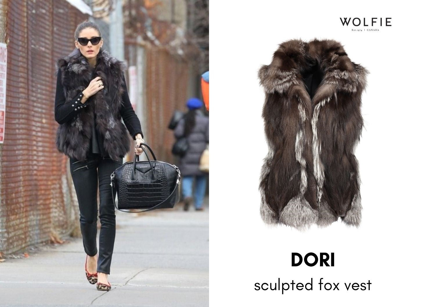 gilet de fourrure olivia palermo