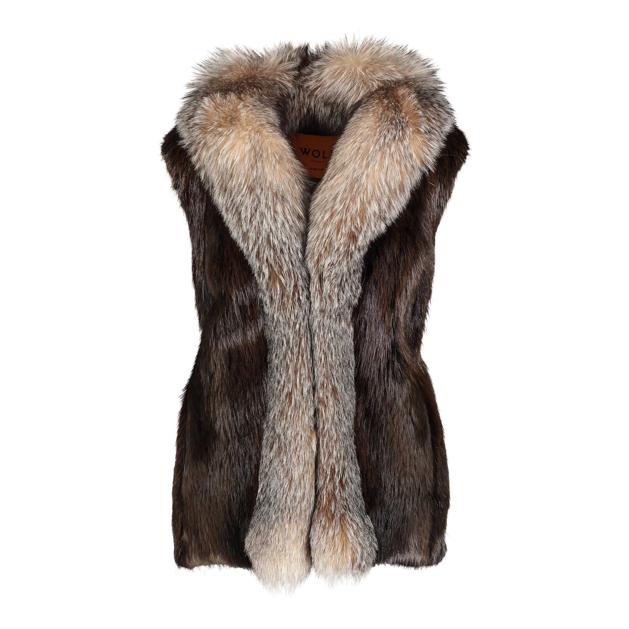 fox fur vest