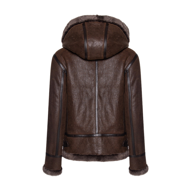 AMELIA Aviator Shearling Jacket – Wolfie Premium Outerwear