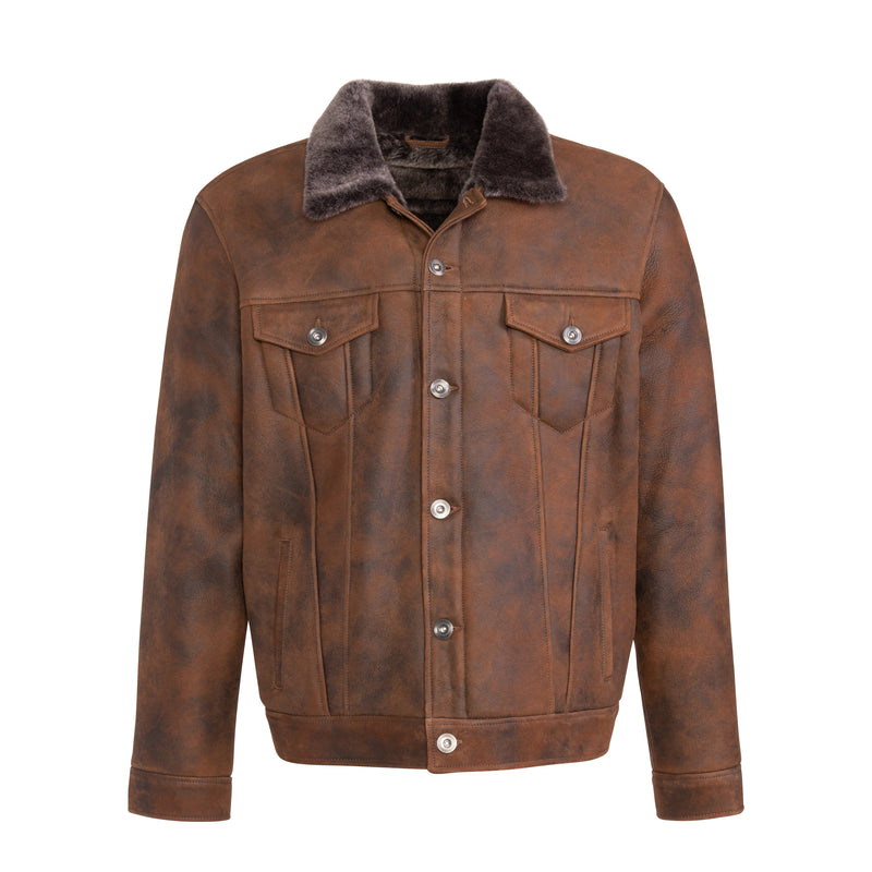 Men Classic Merino Sheepskin Trucker Jacket – Wolfie Premium Outerwear