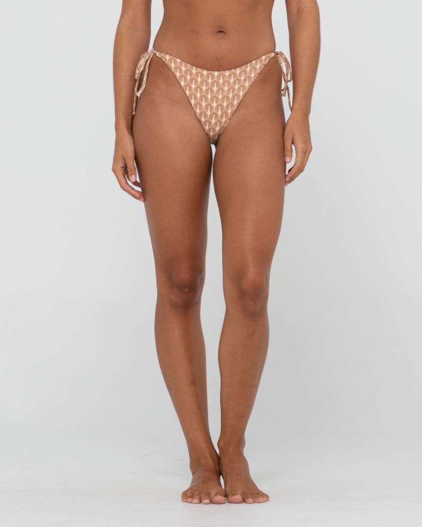 Sandalwood Slick Midi Bikini Pant - Sage