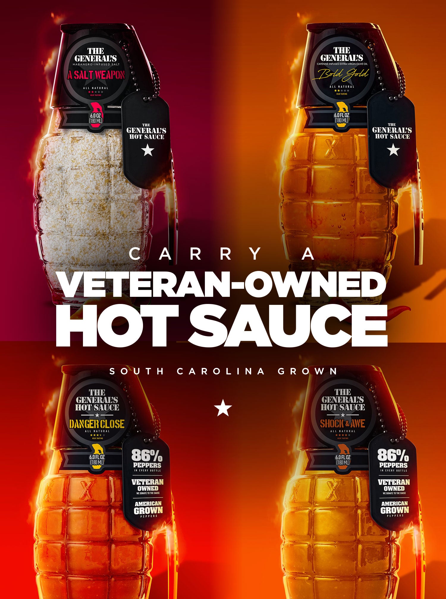 Carry a veteran-owned hot sauce